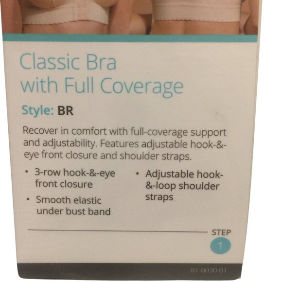 MARENA Recovery Compression Bra Size 4X-Large Black Classic Bra with Full Covera - Picture 2 of 4